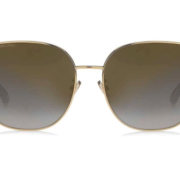 JIMMY CHOO FANNY/G/SK sunglasses gold and grey brand new in case main image 4